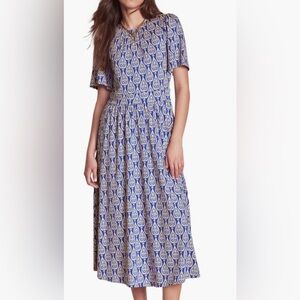Boden Louisa Print Jersey Midi Dress. Size 12r